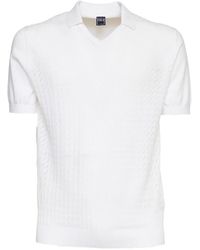 Fedeli - Felipe Giza Patterned V-Neck T-Shirt - Lyst