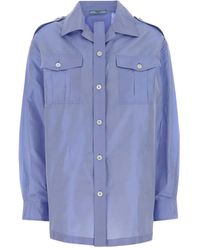 Prada - Relaxed Solid Shirt - Lyst