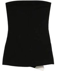 Entire studios - Strapless Panelled Top - Lyst