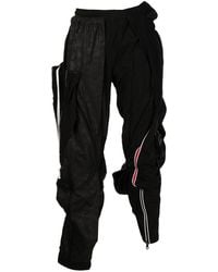 Mostly Heard Rarely Seen Trouser-appliqué Track Trousers - Black