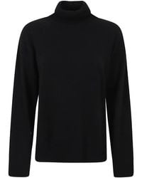 P.A.R.O.S.H. - Roll-Neck Fine-Knit Sweater - Lyst