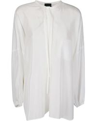 Jejia - Tilda Blouse Met Zak En Gestrikte Hals - Lyst