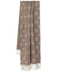 Liu Jo - Herringbone-Pattern Monogram-Print Scarf - Lyst