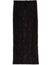 Wardrobe NYC - Falda midi con encaje - Lyst