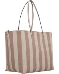 Fendi - Große Roll Tote Bag Mit Streifen - Lyst