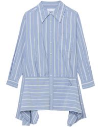 Toga - Striped Asymmetric Shirt Dress - Lyst