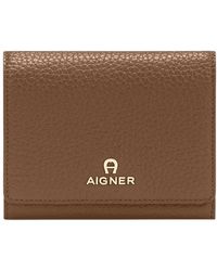 Aigner - Ivy Grained-Leather Wallet - Lyst