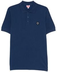 KENZO - Boke Flower Cotton Polo Shirt - Lyst