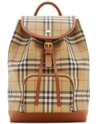 Burberry - Check Backpack - Lyst