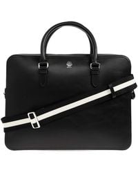 Bally - Ray Logo-Print Laptop Bag - Lyst