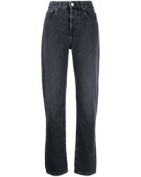 Trussardi - High-waisted Straight-leg Jeans - Lyst