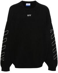 Off-White c/o Virgil Abloh - Stitch Arrow Diags Pullover Sweater - Lyst
