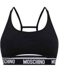 Moschino - Top corto con logo Z - Lyst