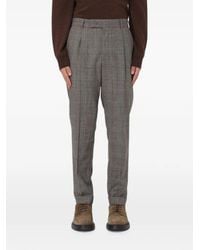 PT Torino - Check Pleated Trousers - Lyst