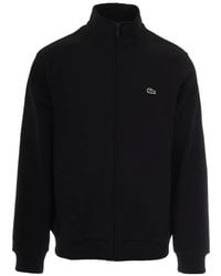 Lacoste - Zipped Fleece Sweatshirt - Lyst