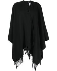 Damen Bekleidung Pullover und Strickwaren Ponchos und Ponchokleider Pinko Wolle poncho in Schwarz 