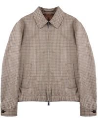 Incotex - Checked Zip-Up Bomber Jacket - Lyst