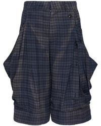 JiyongKim - Sun-Bleached Layered-Strap Cotton Shorts - Lyst