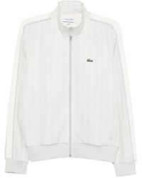 Lacoste - Sudadera Con Monograma Y Cremallera - Lyst