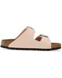 Birkenstock - Arizona Big Buckle Leather Flat Sandals - Lyst