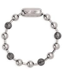 Marc Jacobs - Logo-engraved Ball-chain Bracelet - Lyst