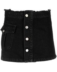 ANDERSSON BELL - Denim Pleated Mini Skirt - Lyst