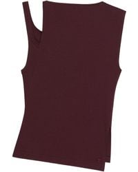 Courreges - アシンメトリーネック トップ - Lyst