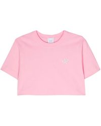 Patou - Cropped-T-Shirt Mit Logo - Lyst