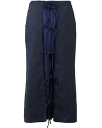 Pushbutton - Falda a rayas diplomáticas - Lyst