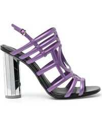 Ferragamo - Mirrored-Heel Sandals - Lyst