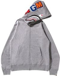 A Bathing Ape - Shark Zip-Up Hoodie - Lyst