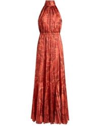 Etro - Floral-Print Pleated Maxi Dress - Lyst