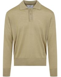 Ami Paris - Fine-Knit Polo Shirt - Lyst