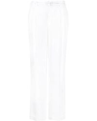 Ralph Lauren - Stamford Linen Pleated Trousers - Lyst