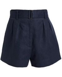 Hevron - Short Plissé Zinna À Taille Ceinturée - Lyst