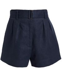 Hevron - Short Plissé Zinna À Taille Ceinturée - Lyst