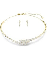 Swarovski - Mesmera Crystal-Embellished Necklace And Earring Set - Lyst