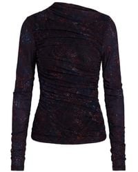 Nicholas - Joey Snake-Print Ruched Top - Lyst