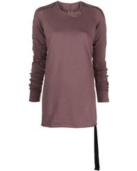Rick Owens - Strap-detail Cotton T-shirt - Lyst