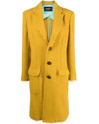 DSquared² - Single-breasted Bouclé Trench Coat - Lyst