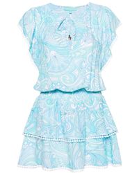 Melissa Odabash - Kari Mini-jurk Met Paisley-print - Lyst