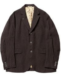CALMLENCE - Pinstripe Single-Breasted Jacket - Lyst