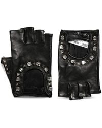 Dolce & Gabbana - Stud-Embellished Fingerless Gloves - Lyst