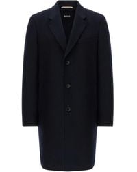 BOSS - Button Single-Breasted Coat - Lyst