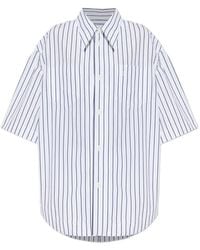 Ami Paris - Ami De Coeur Gestreept Shirt - Lyst