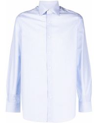 Pal Zileri - Striped Long-sleeved Cotton Shirt - Lyst