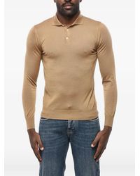 Malo - Cashmere Long-Sleeve Polo Shirt - Lyst