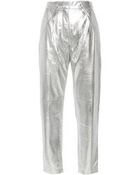 IRO - Metallic Nappa Tapered Trousers - Lyst