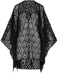Johanna Ortiz - Geometric-Pattern V-Neck Poncho - Lyst