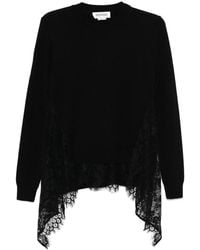 Monse - Pullover Mit Spitzeneinsatz - Lyst